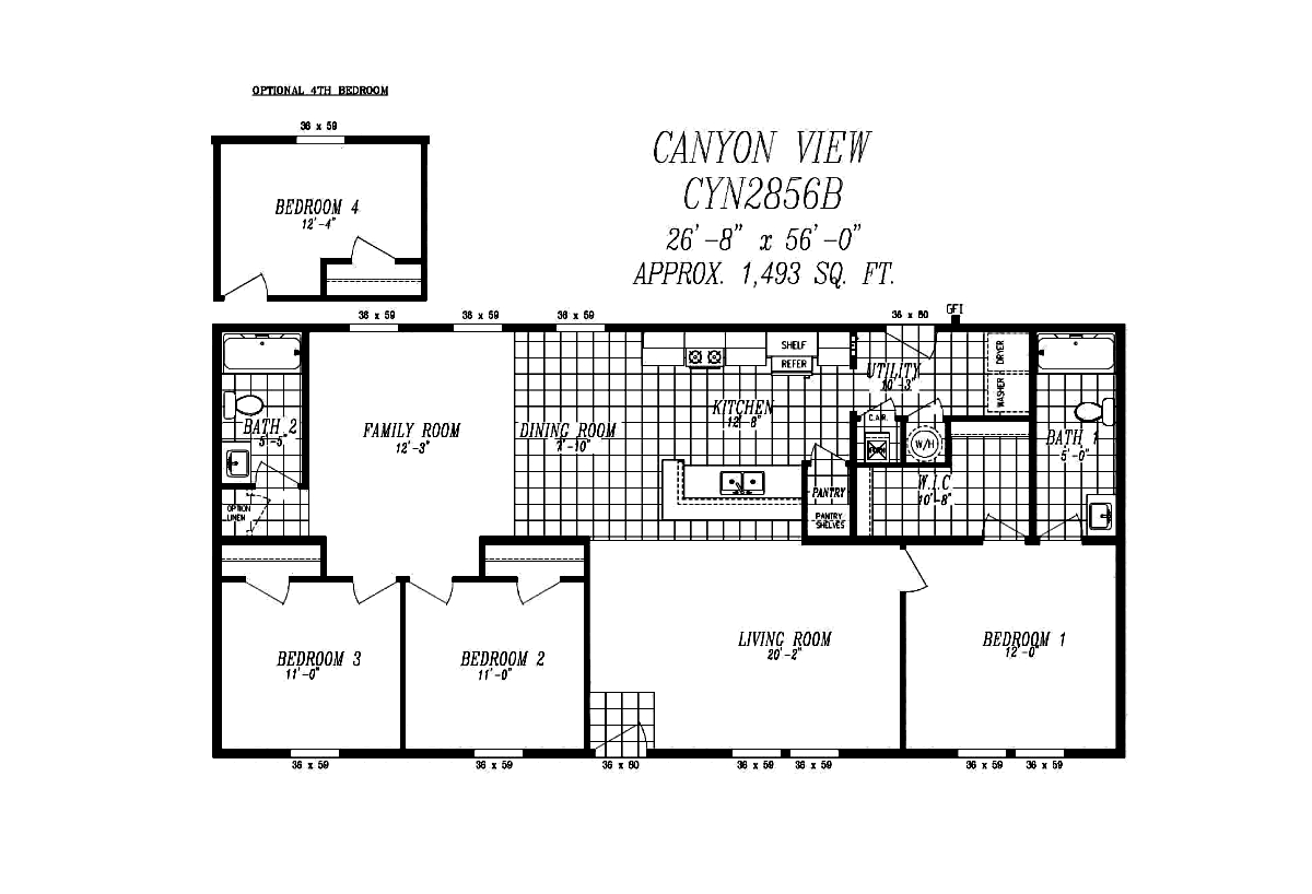 The Canyon View CYN2856B by Marlette Homes Elite Housing